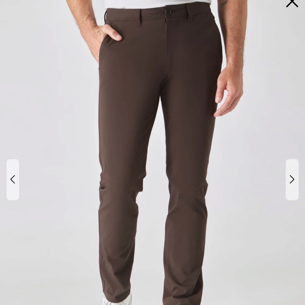 NWT True Classic Straight Brown and Tan Chinos - Picture 4 of 5